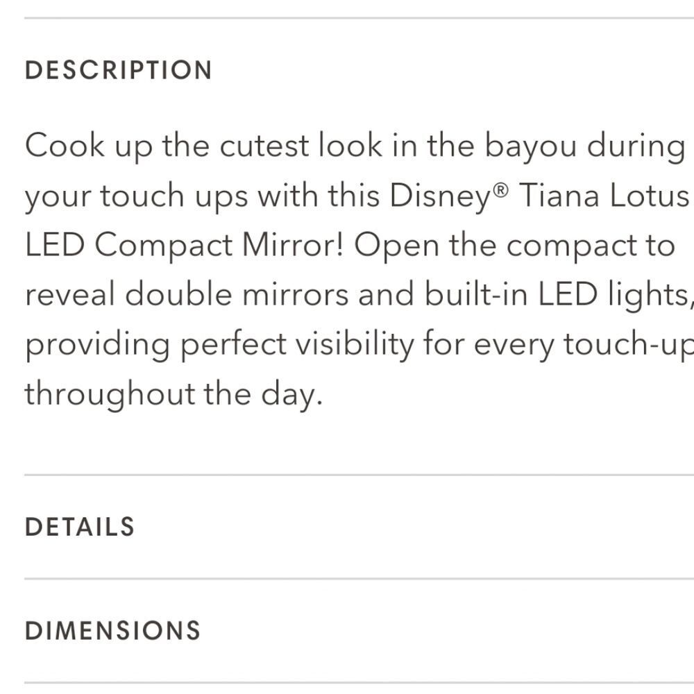 Impressions Tiana Lotus LED Compact Mirror - Picture 7 of 10